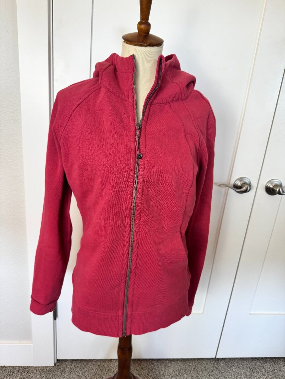 Lululemon Scuba Full Zip Hoodie Vintage Rose Pink Size 12